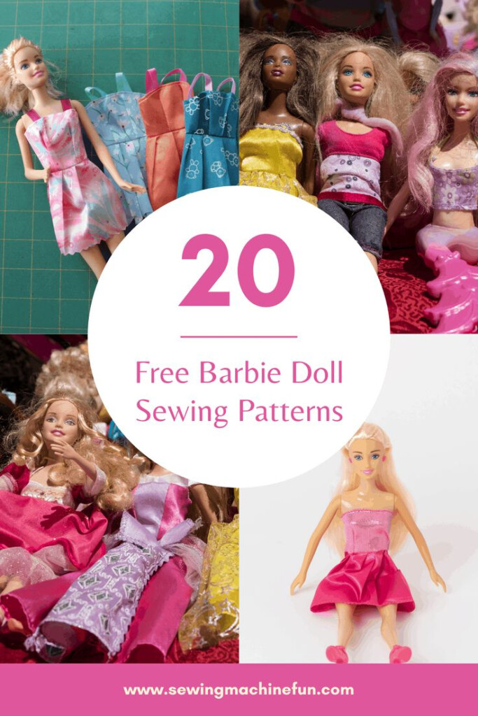 20 Free Printable Barbie Doll Clothes Patterns To Sew Sewing Barbie 