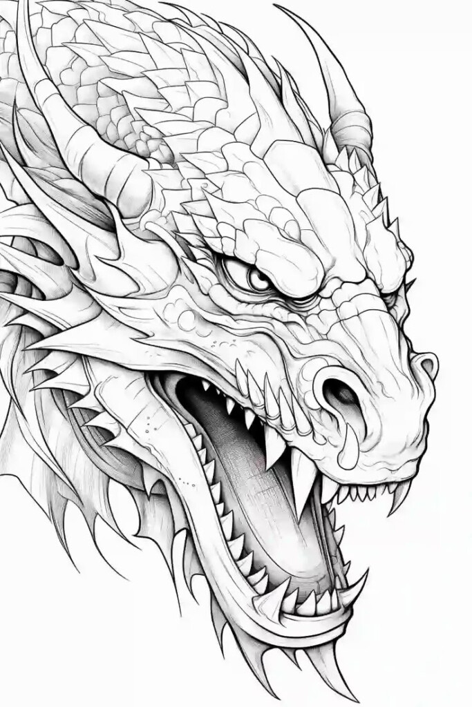 20 Free Printable Dragon Coloring Pages For Kids Adults Storiespub 