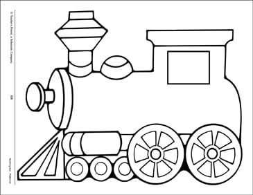 23 Printable Train Template Free Coloring Pages