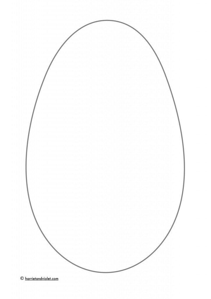 A4 Easter Egg Template Printable Printable Templates