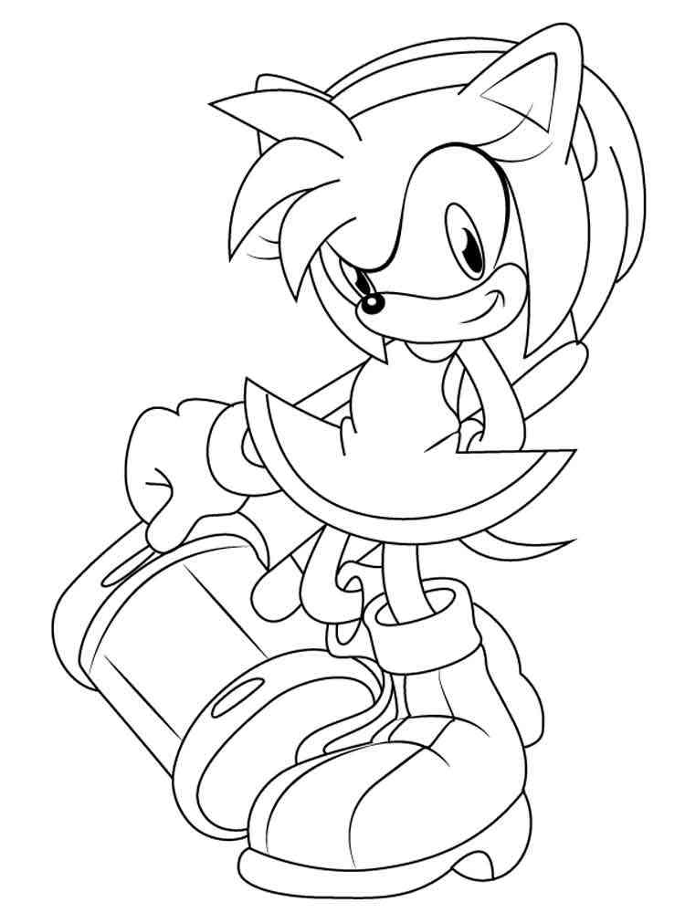 Amy Rose Coloring Pages