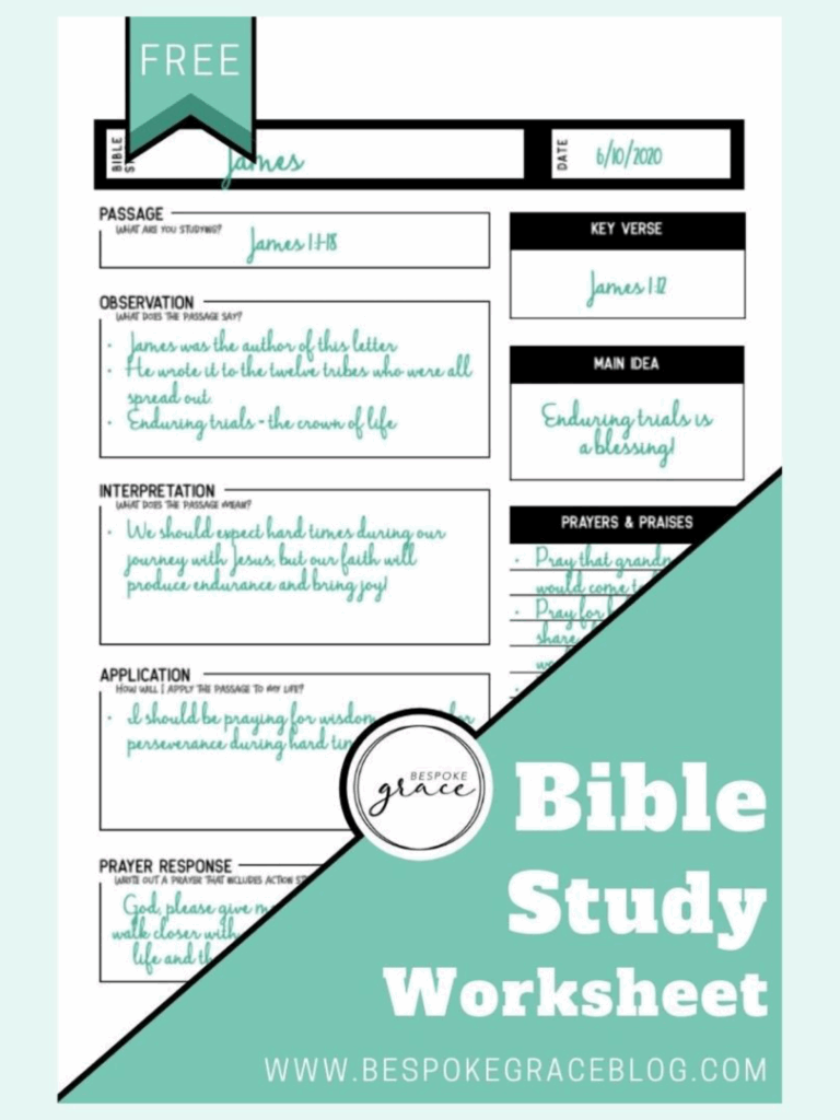 Bible Study Free Printable Worksheets Printable Worksheets
