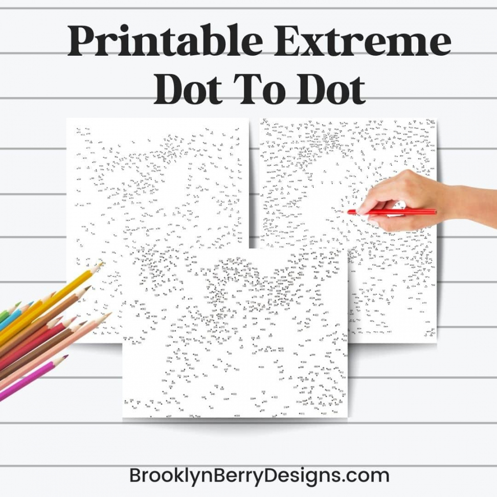 Challenging Free Printable Extreme Dot To Dot FREE Printable A Z