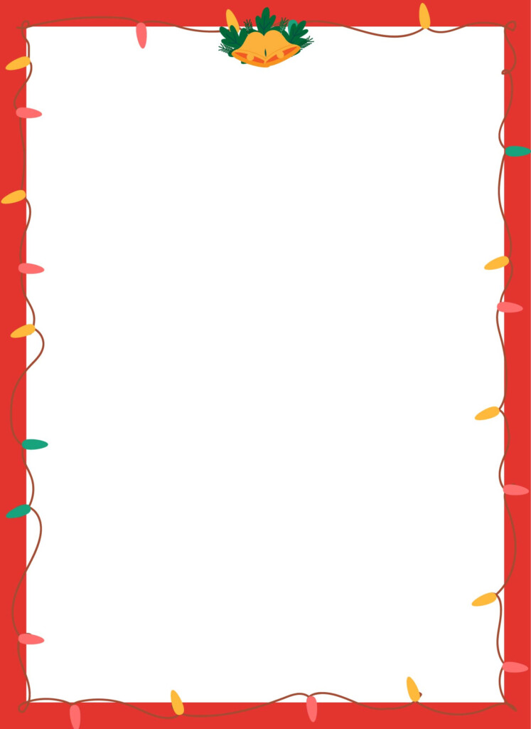 Christmas Border Paper Free Printable Printable World Holiday