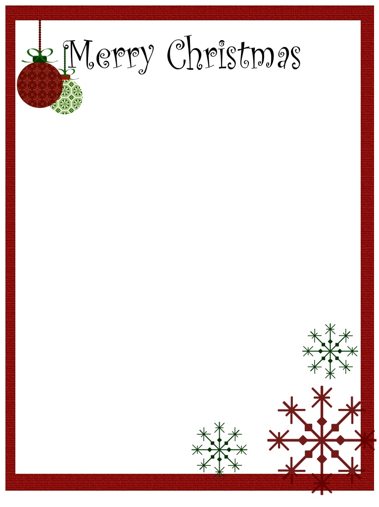 Christmas Borders 10 Free PDF Printables Printablee