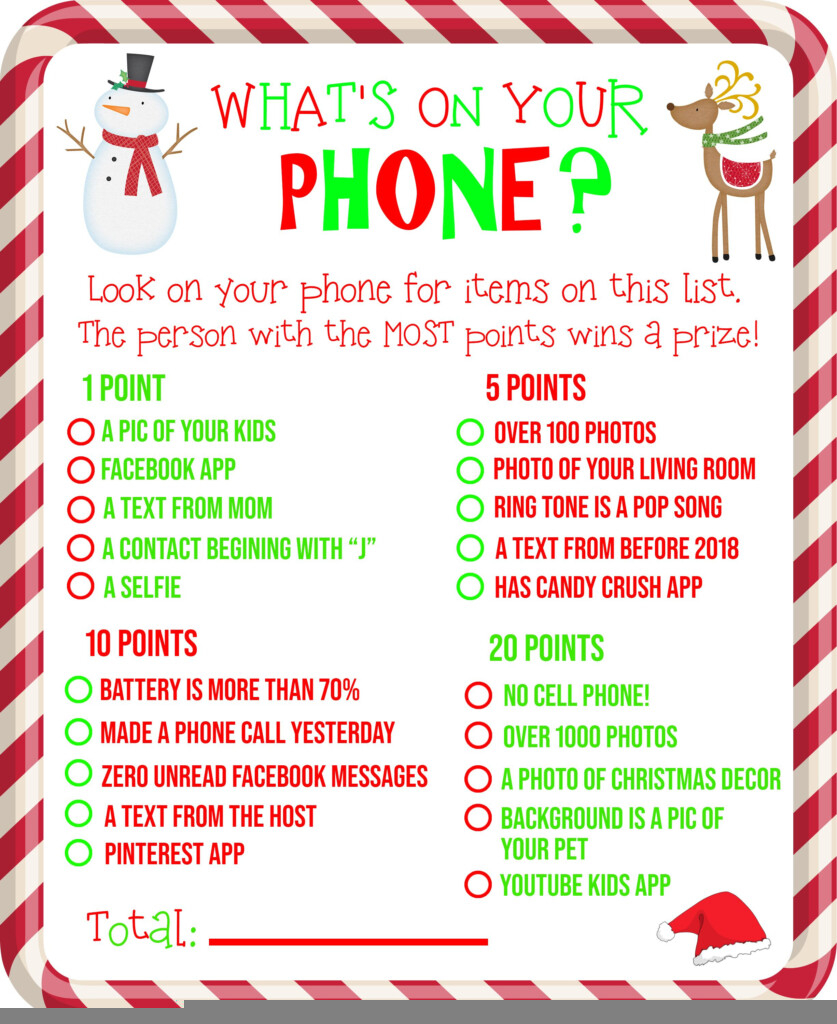 Christmas Office Party Games Printable NewFreePrintable