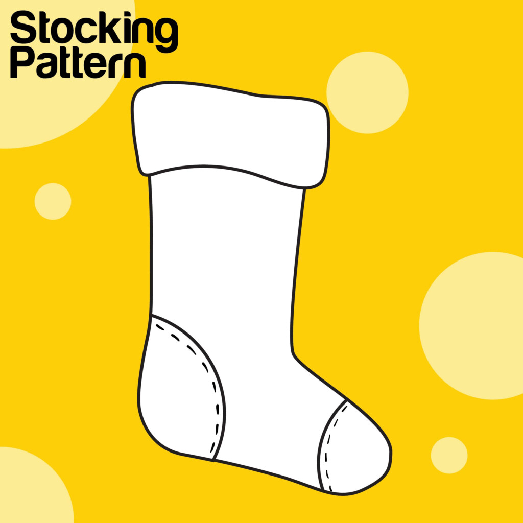 Christmas Stocking Patterns Free Printables Print All 3 Pattern Pieces 
