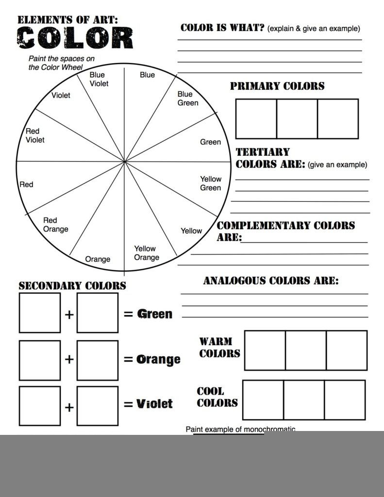 Color Wheel Worksheet Free Esl Printable Worksheets Madeteachers 