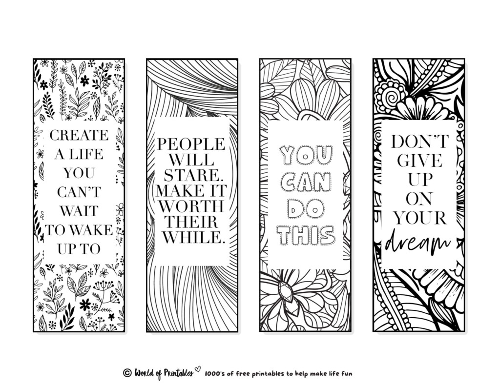 Coloring Bookmarks Free Printable Bookmarks Coloring Pages Images