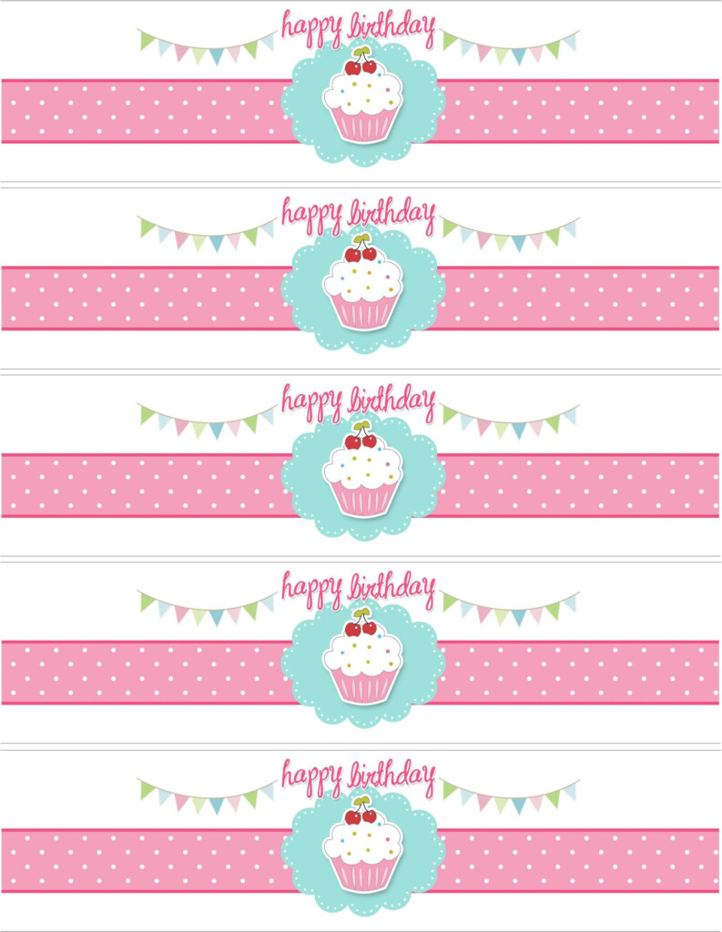 Cupcake Birthday Party With FREE Printables Birthday Labels Water 