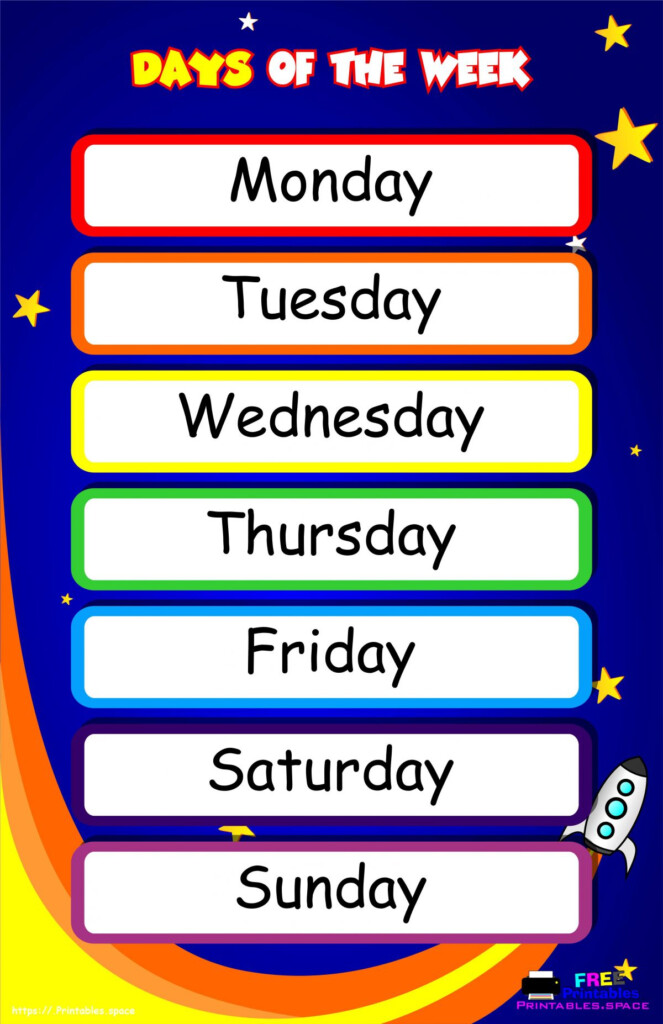 Days Of The Week Poster Free Printable Printable Templates Porn Sex 