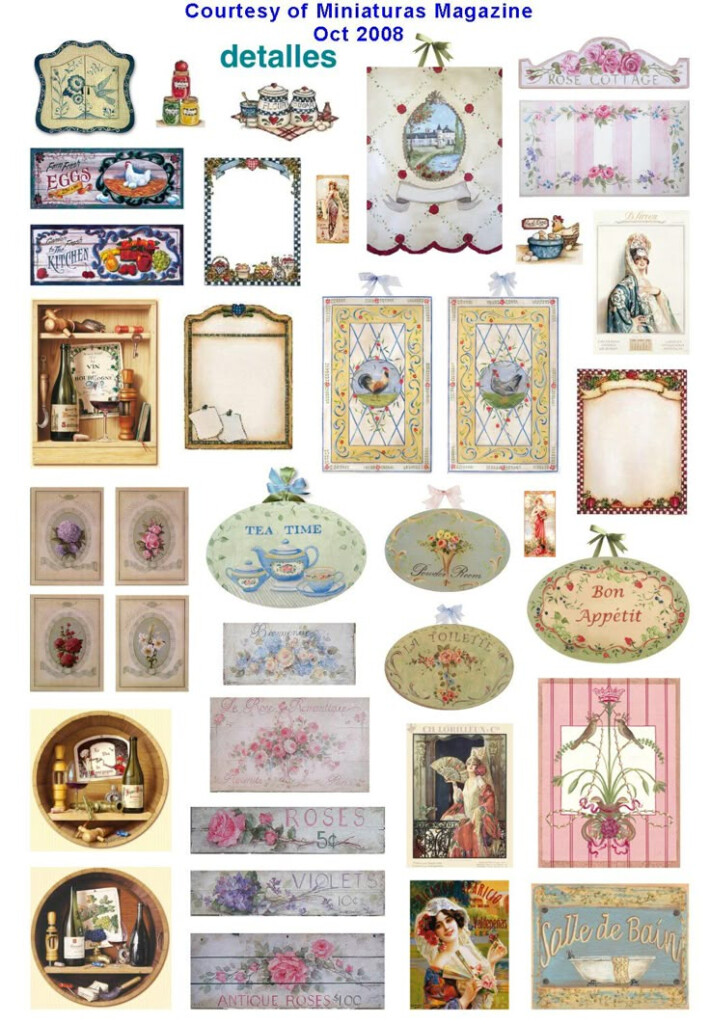 Dolls House Miniature Printables