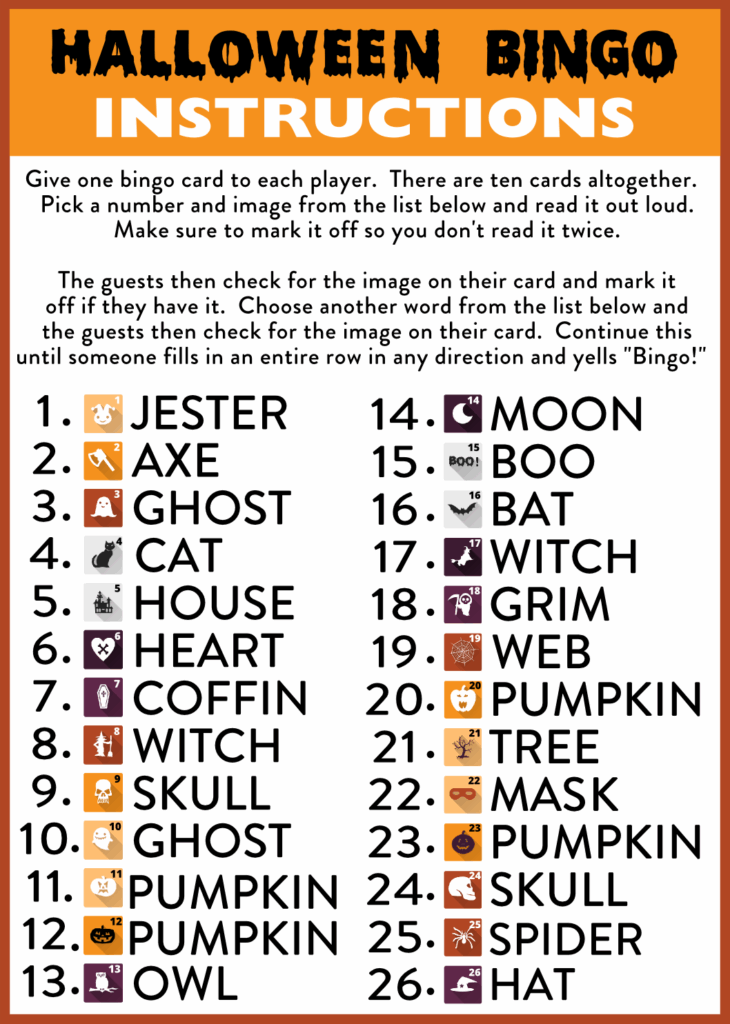 Download These Free Printable Halloween Bingo Cards Now Catch My Party