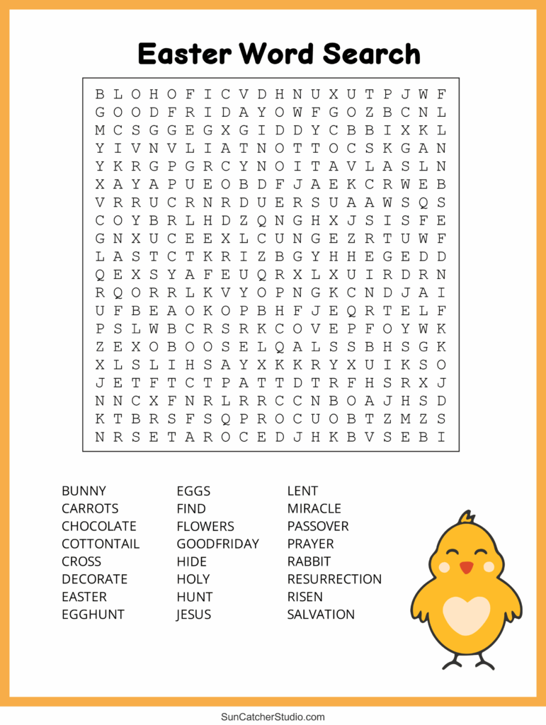 Easter Word Search Free Printable PDF Puzzles Free Printables 
