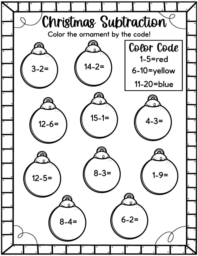 Easy Christmas Math Worksheets Math Worksheets Printable