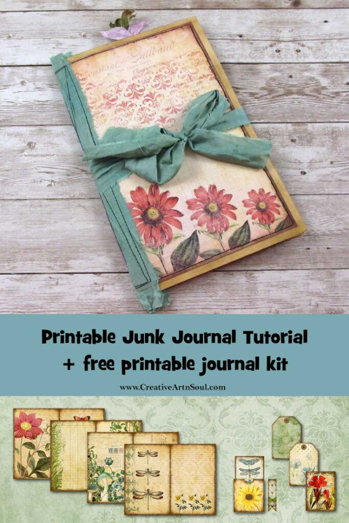Easy Printable Junk Journal Tutorial Free Printable Junk Journal Kit 