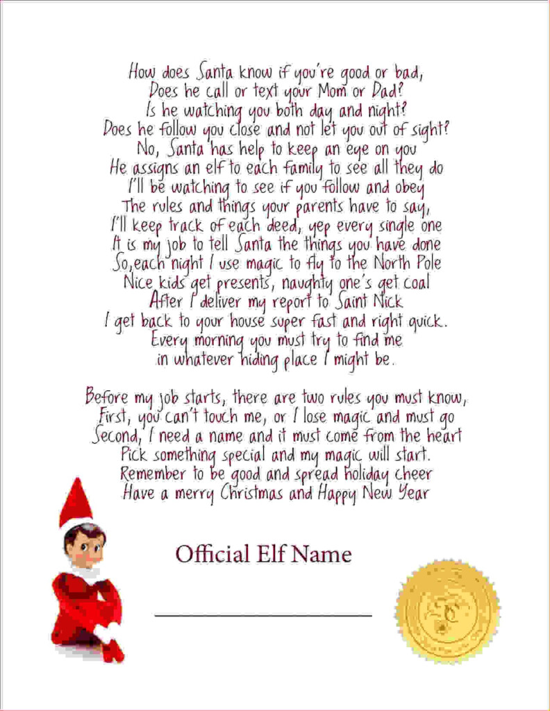 Elf On The Shelf Letter Printable Printable New Year Banners