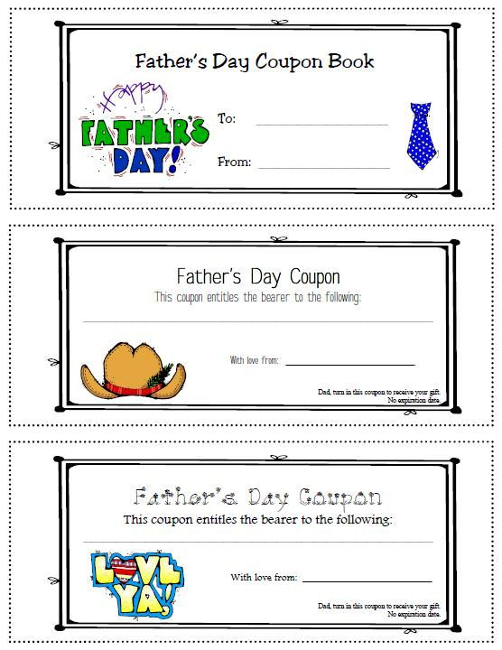 Father Day Coupons Free Printable Printable Word Searches