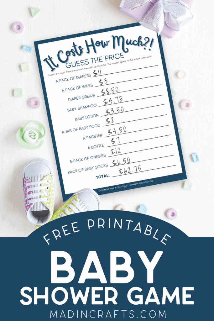 Free Baby Shower Guessing Game Printable By Maiko Nagao Baby Shower 