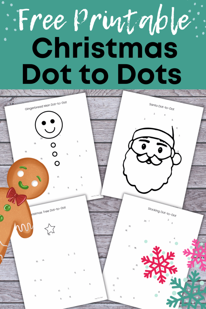 Free Christmas Dot To Dot Printables Instant Downloads 