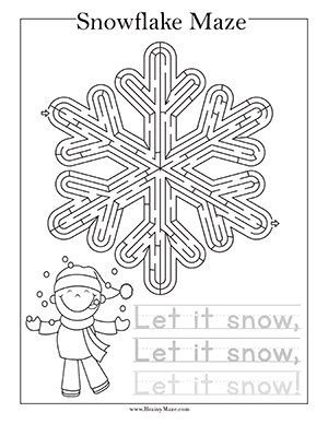 Free Christmas Maze Printables Brainy Maze