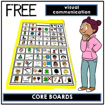 FREE Communication Core Boards Speech And School Communication TPT
