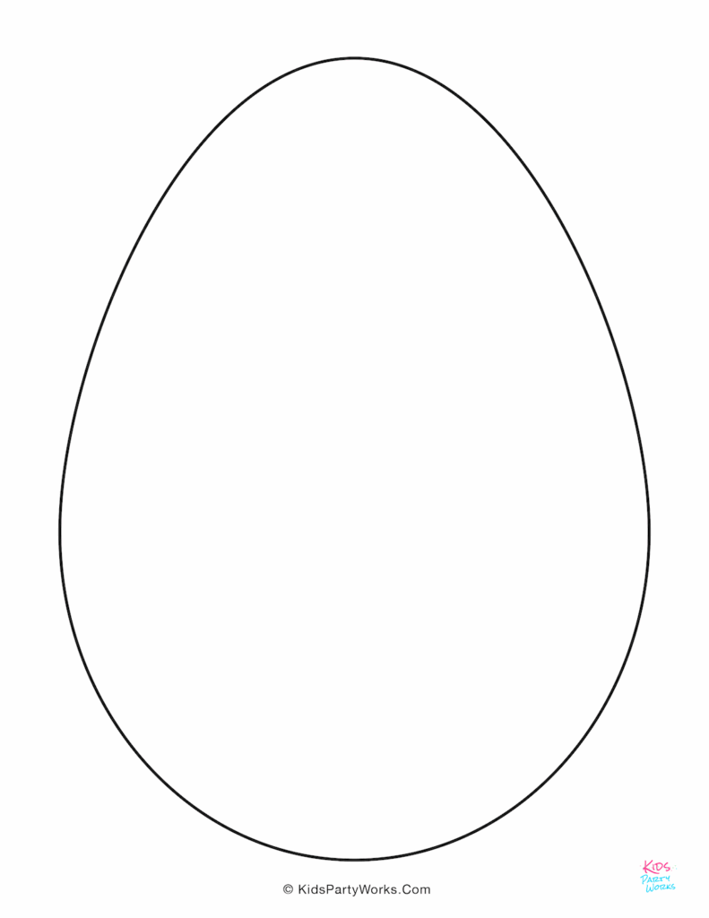 Free Easter Egg Template Printable Printables Template Free