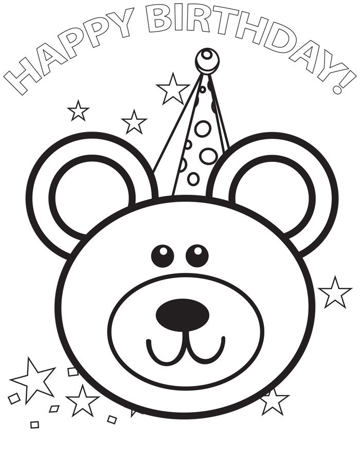 Free Happy Birthday Coloring Pages Printable