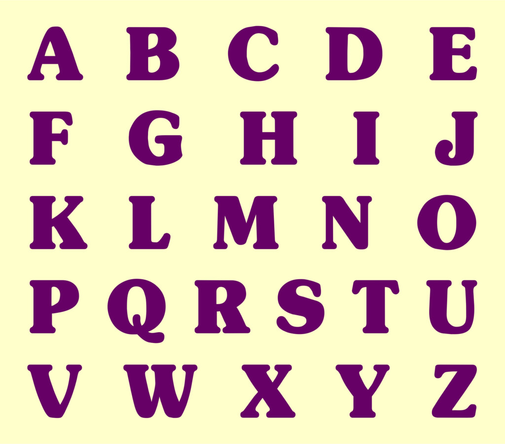 Free Large Printable Alphabet Letters Printable Calendars AT A GLANCE