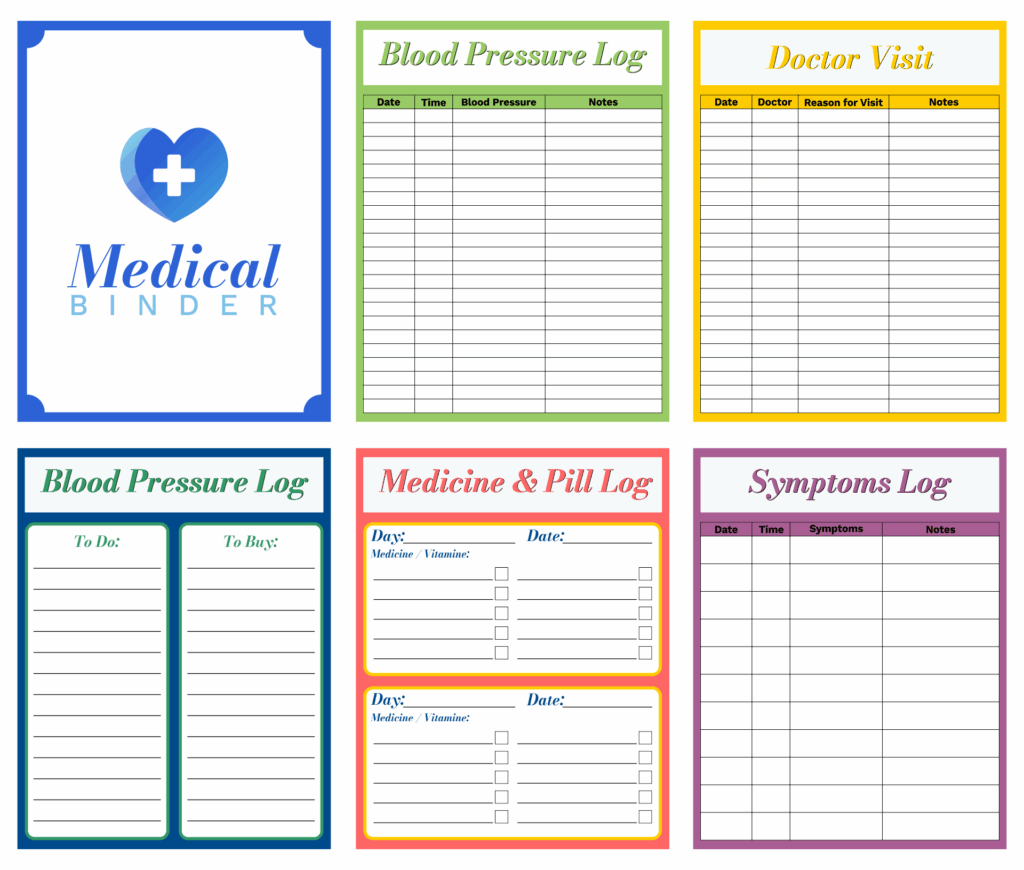 Free Medical Binder Printables