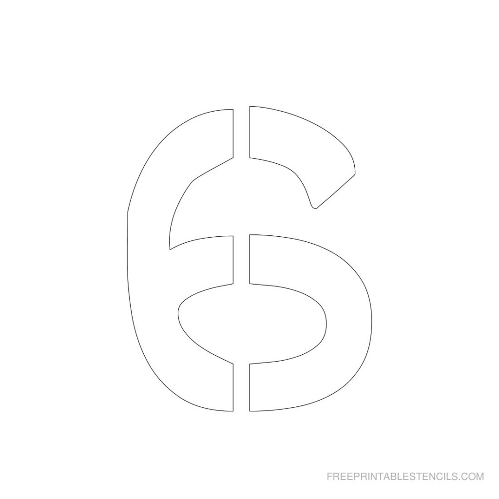 Free Printable 3 Inch Number Stencils 1 10