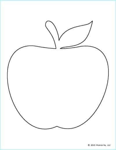 Free Printable Apple Template 57 OFF