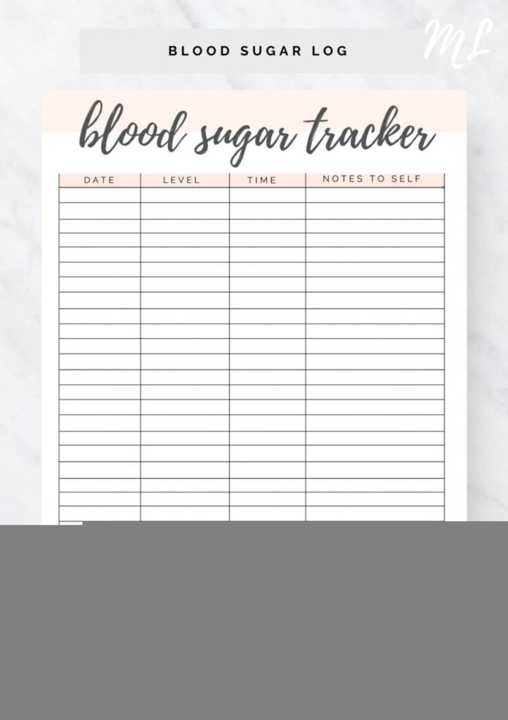 Free Printable Blood Glucose Log Sheets FREE Printable HQ