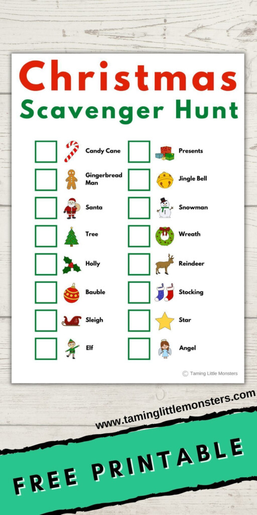  Free Printable Christmas Scavenger Hunt For Kids Christmas Scavenger 