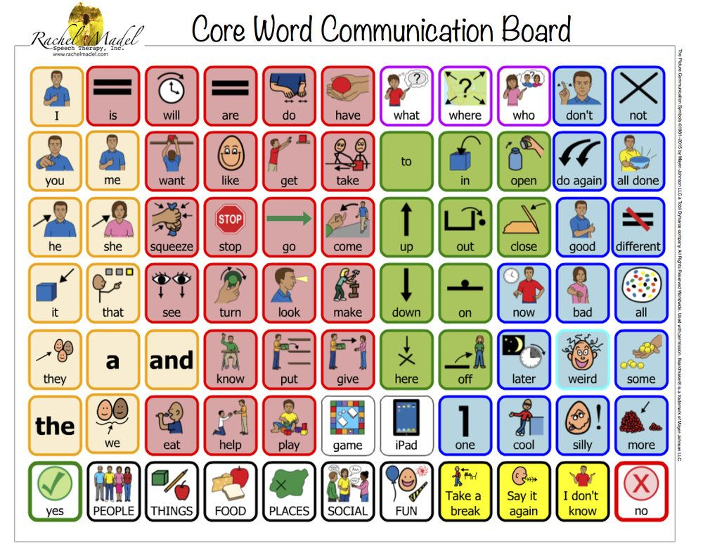 Free Printable Communication Core Board Speech Printable Calendars AT 