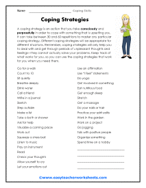 Free Printable Coping Skills Worksheets For Adults Pdf Coping Skills 
