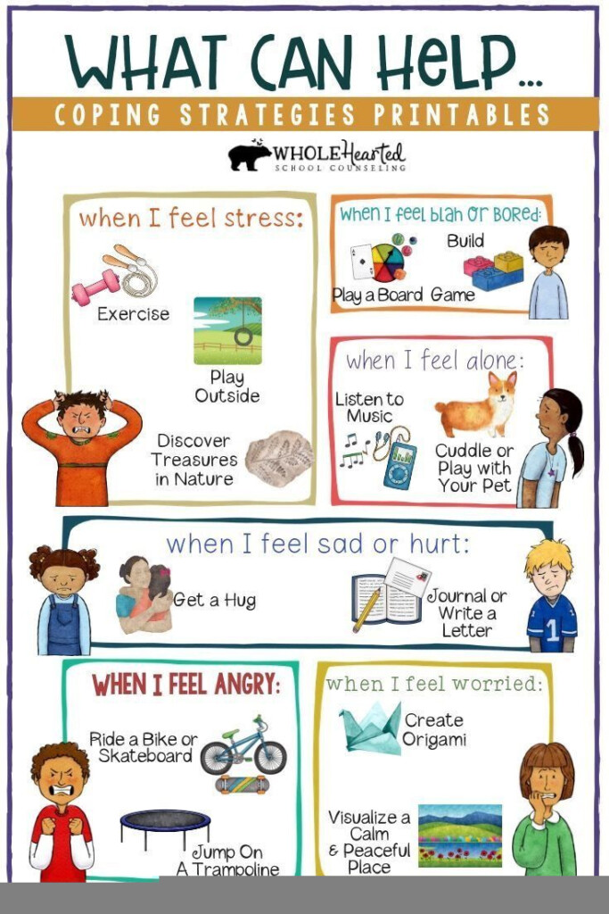 Free Printable Coping Skills Worksheets For Kids Coping Skills Worksheets