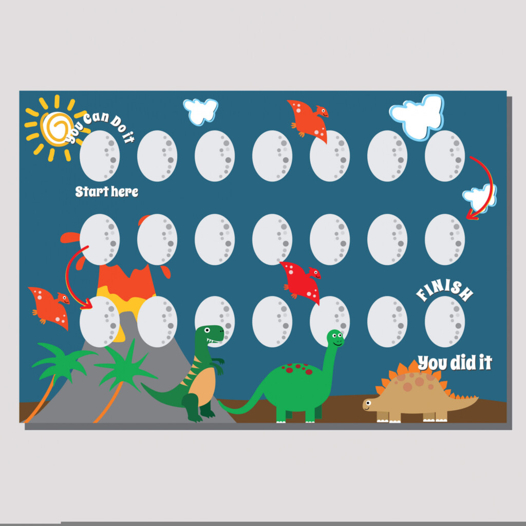 Free Printable Dinosaur Potty Chart FREE Printable A Z