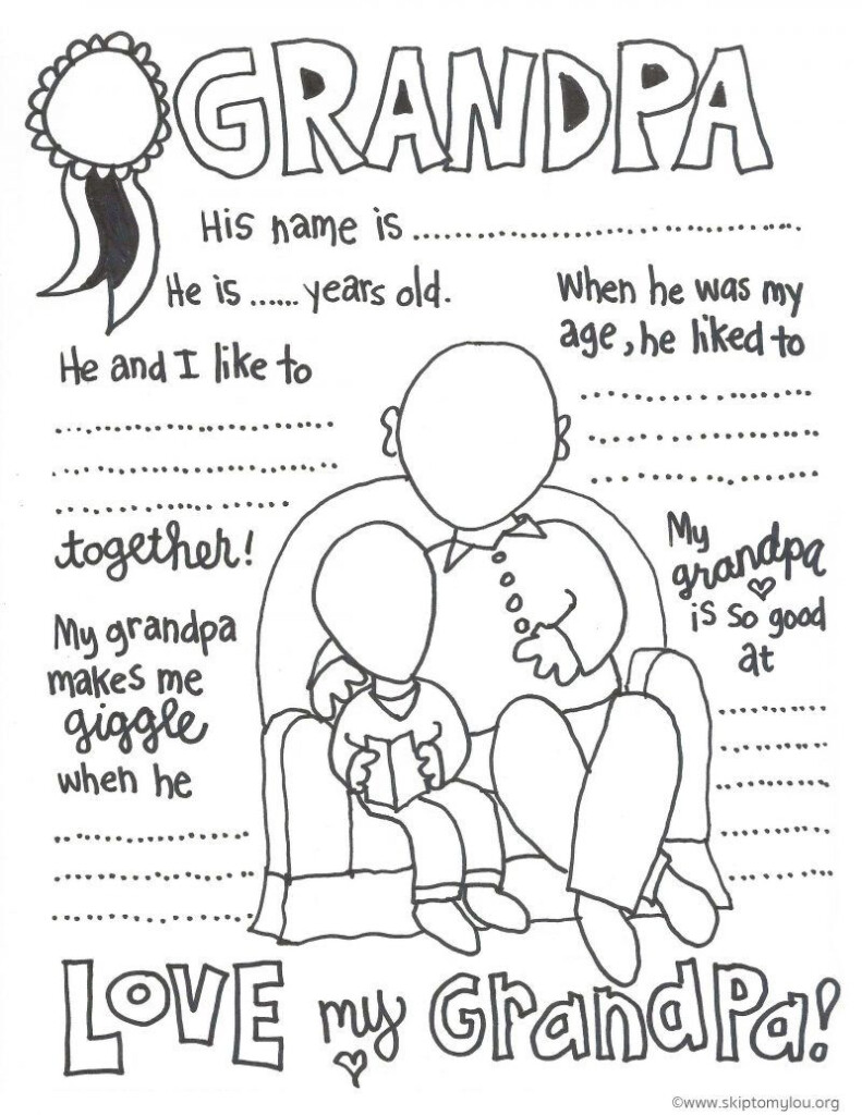 Free Printable Fathers Day Coloring Pages For Grandpa Free Printable