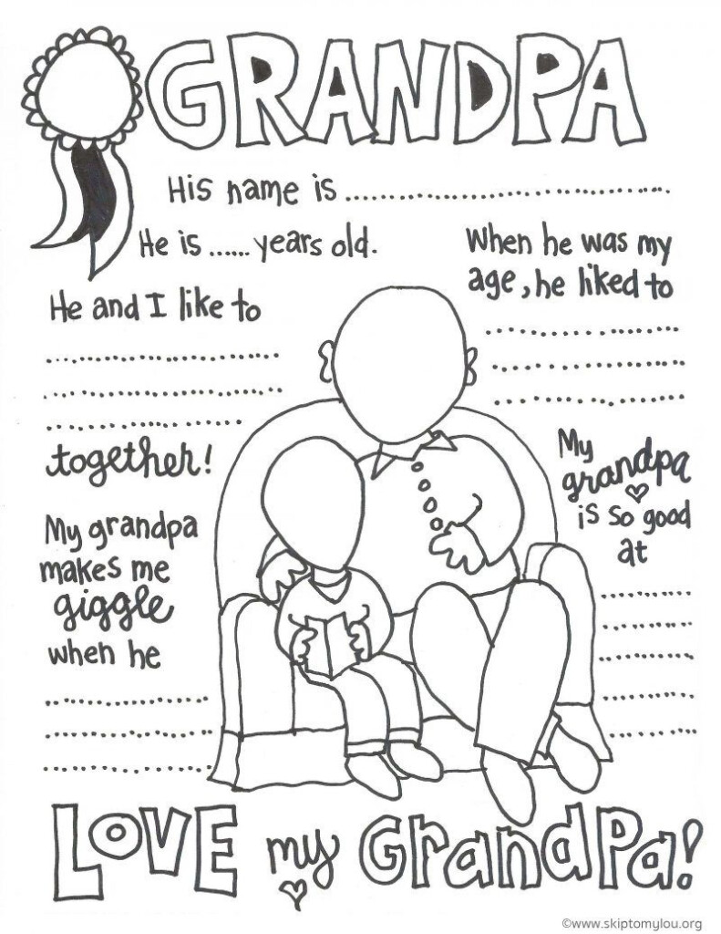 Free Printable Fathers Day Coloring Pages For Grandpa Free Printable