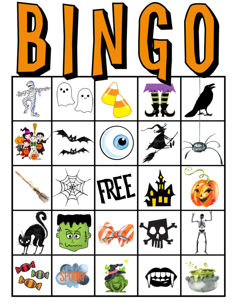 Free Printable Halloween Bingo Cards Dev onallcylinders