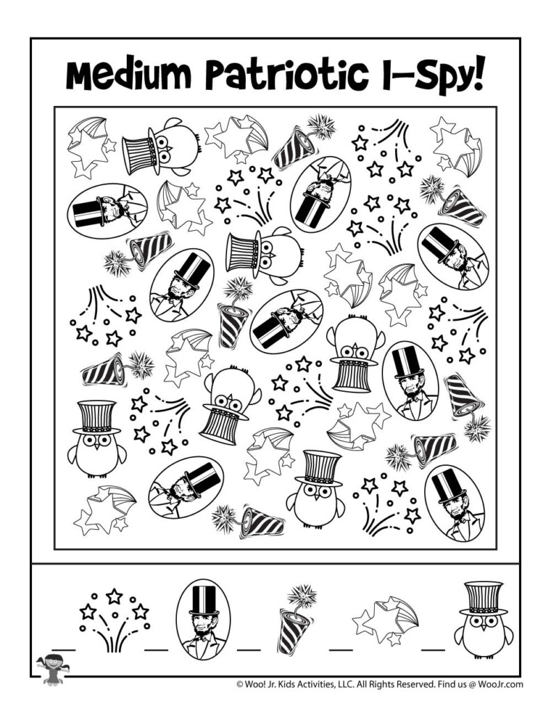 Free Printable I Spy Worksheets