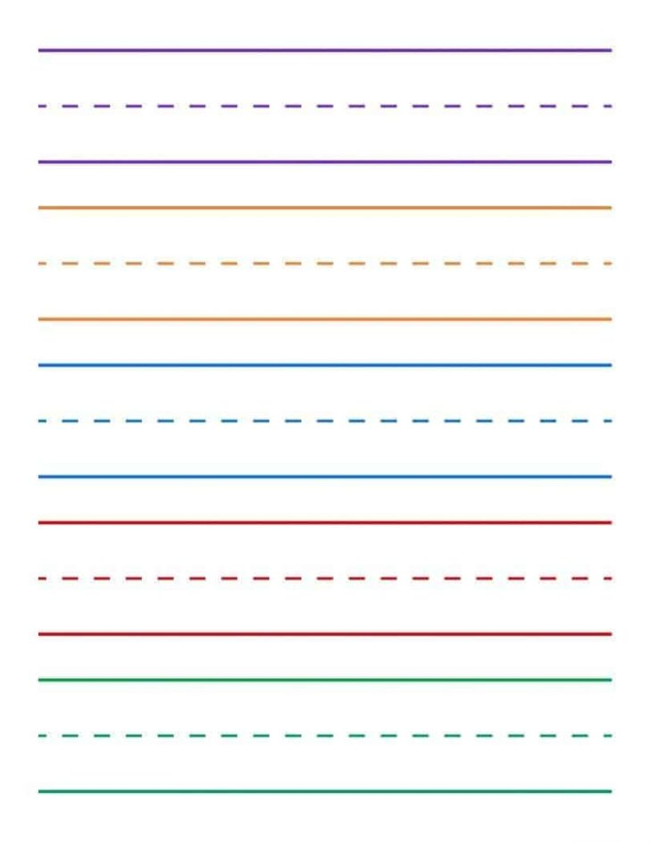 Free Printable Kindergarten Writing Paper Printable Worksheets