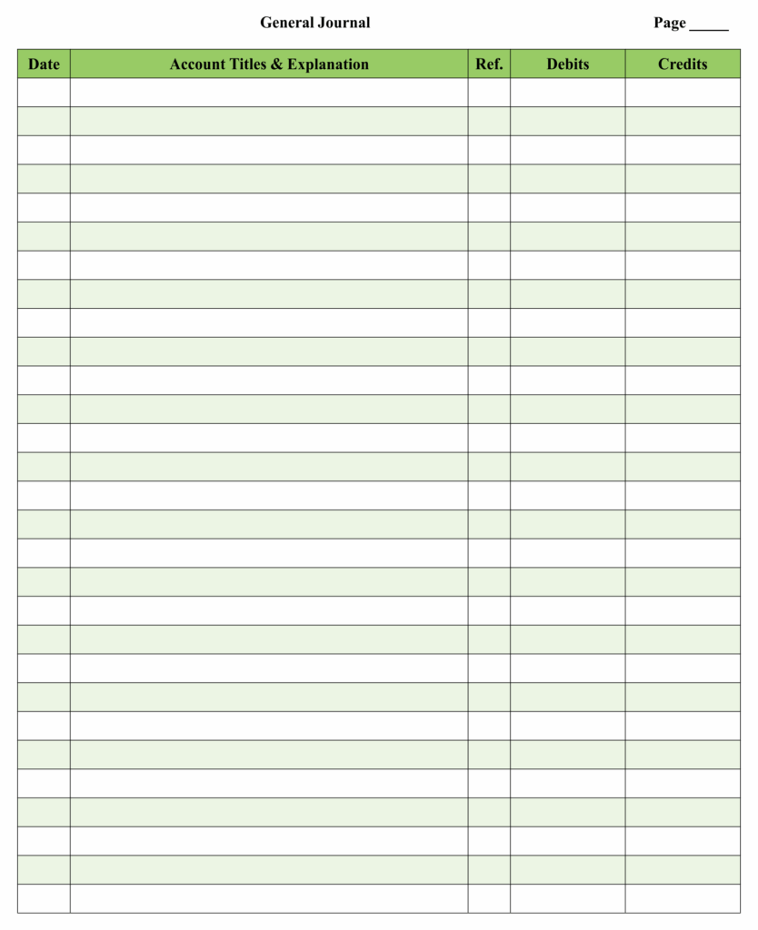 Free Printable Ledger Forms Printable Forms Free Online