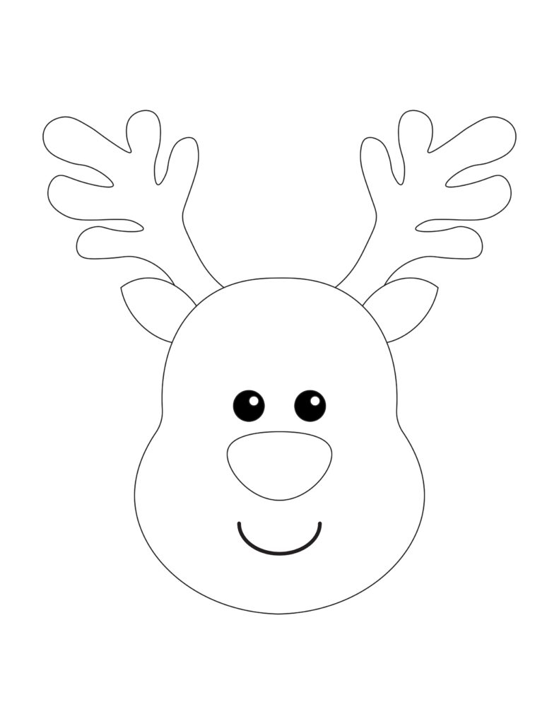 Free Printable Reindeer Face Template Free Printable