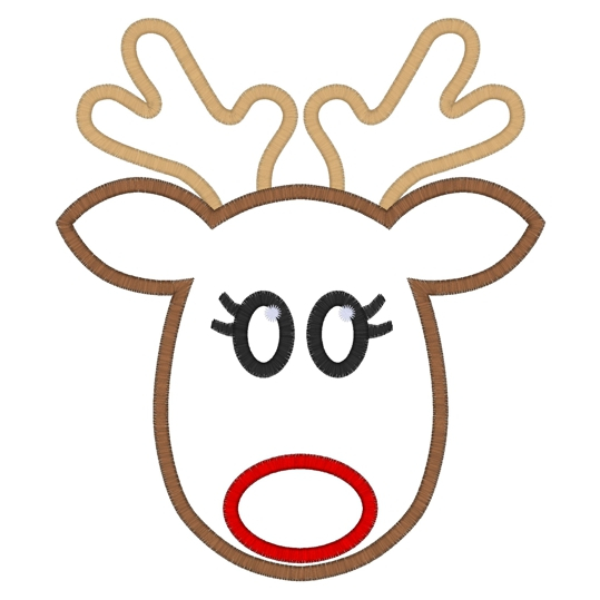 Free Printable Reindeer Face Template
