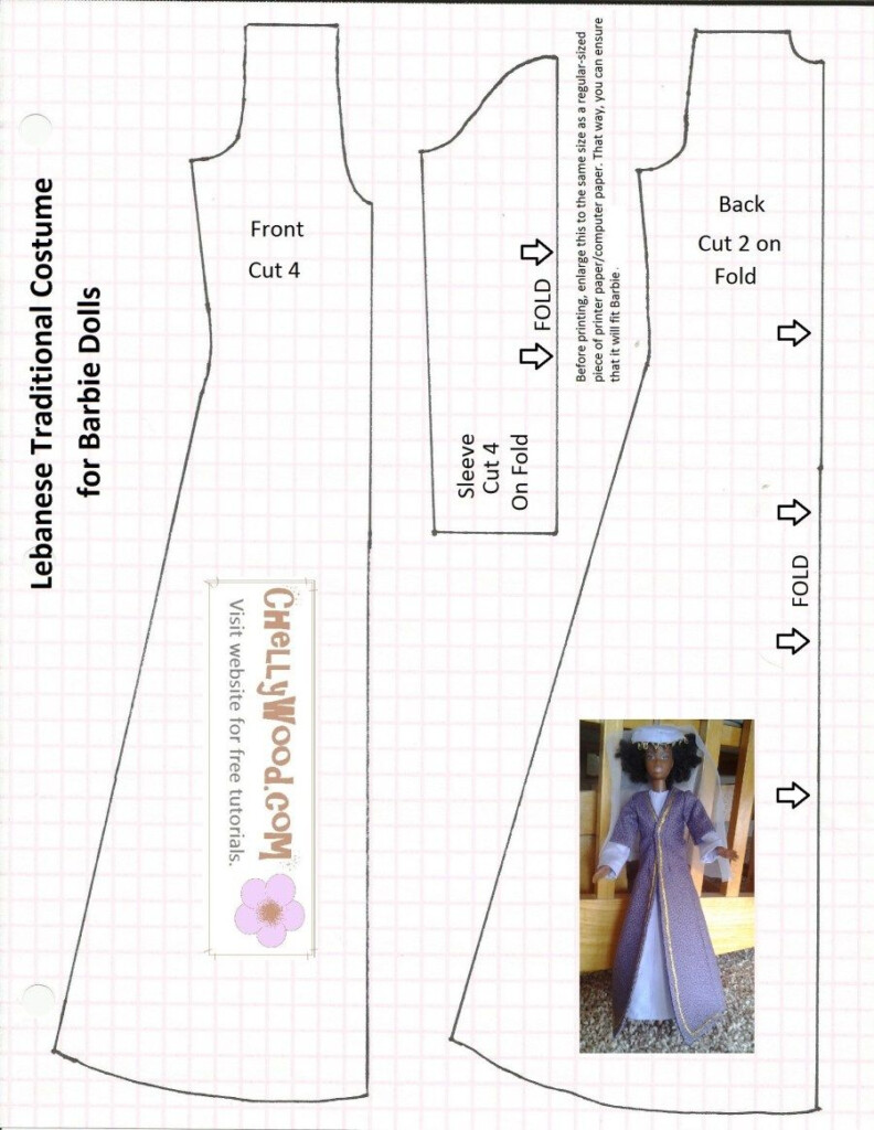Free Printable Sewing Patterns For Barbie Doll Clothes Printable 