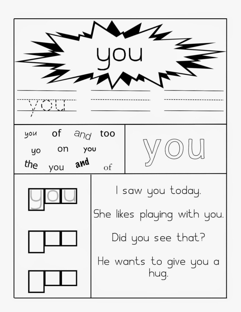 Free Printable Sight Word Worksheets Free Printable