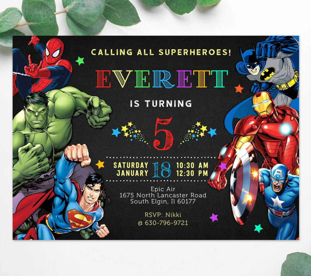 Free Printable Super Hero Invitations At Getezequielblog Blog