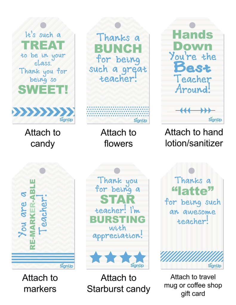 Free Printable Tags For Teacher Appreciation Free Printable